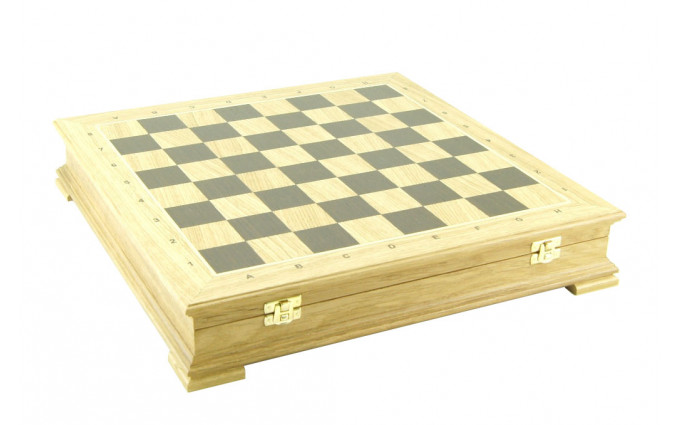 Шахматный ларец "Стаутон" 45 мм, дуб, без фигур Шахматный ларец "Стаутон" 45 мм, дуб, без фигур