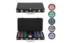 Набор для покера Black Stars на 300 фишек Набор для покера Black Stars на 300 фишек